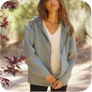 ADAY comfort zone hoodie, sage color; size M, EUC